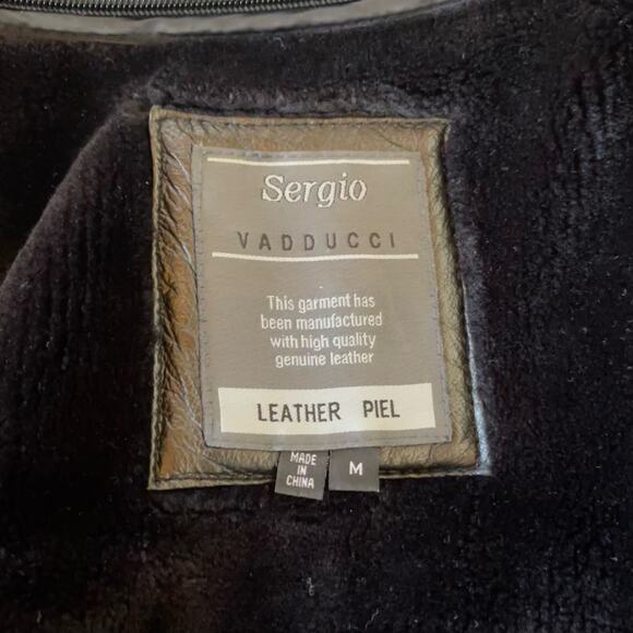 Leather Hooded Coat Removable Plush Lining - Picture 7 of 8